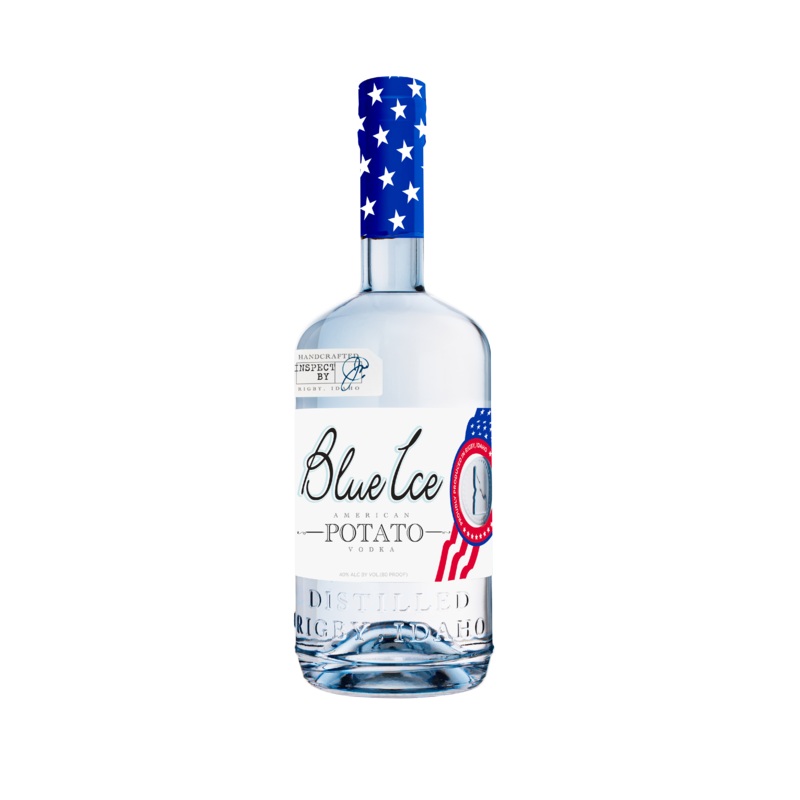 Blue Ice Vodka Potato Red White & Blue 750ML 750ml Bottle
