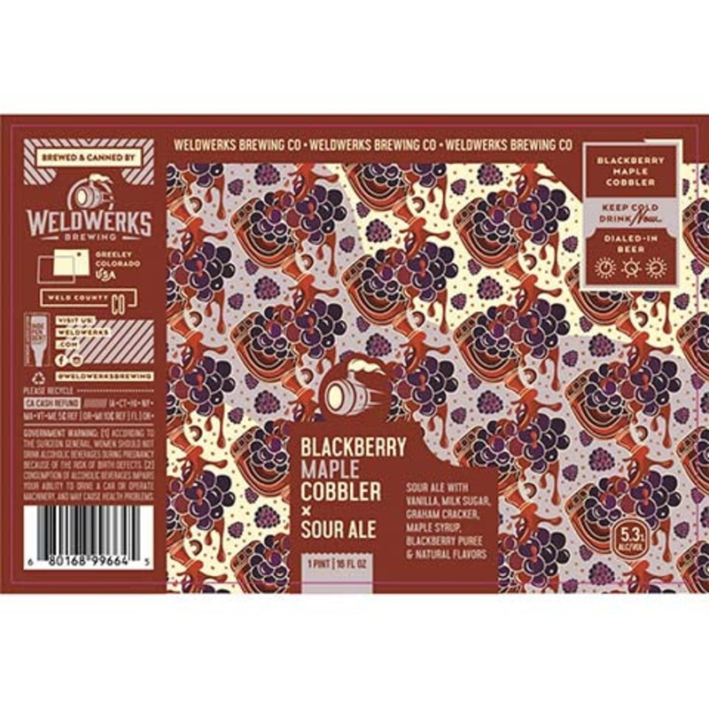 Weldwerks Blackberry Maple Cobbler Sour Ale 16OZ SINGLE CAN