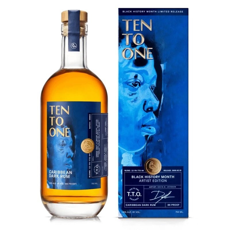 Ten To One ‘Black History Month’ Artist Edition Caribbean Dark Rum 750ML BTL