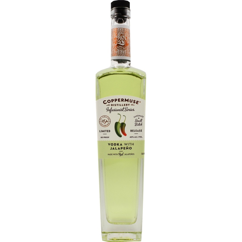 Coppermuse Distillery ‘Infusionist Series’ Jalapeno Vodka, Colorado 750mL