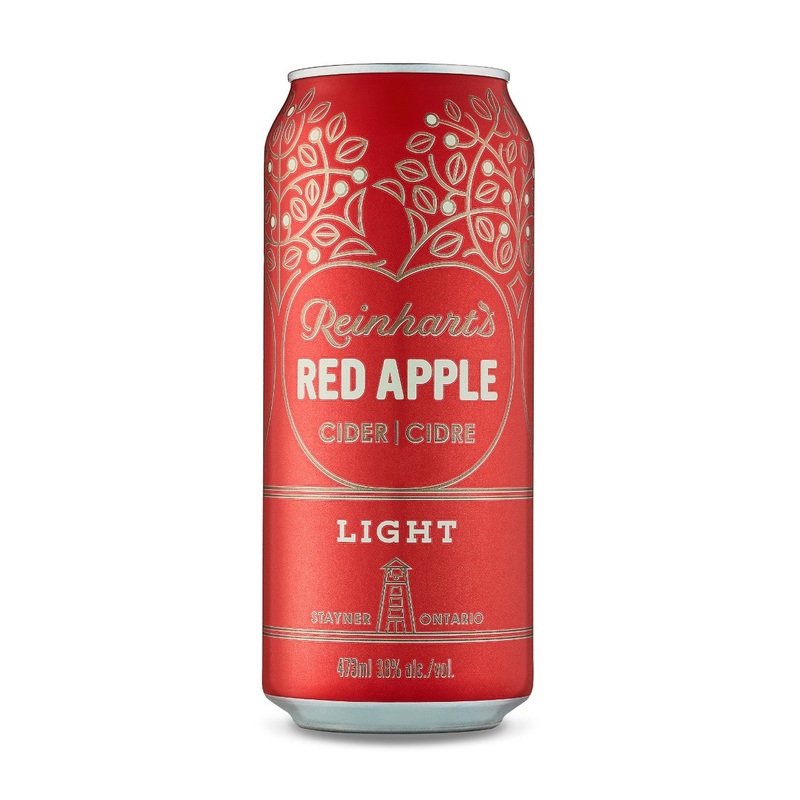 REINHART’S RED APPLE CIDER SINGLE CANS 473 ML