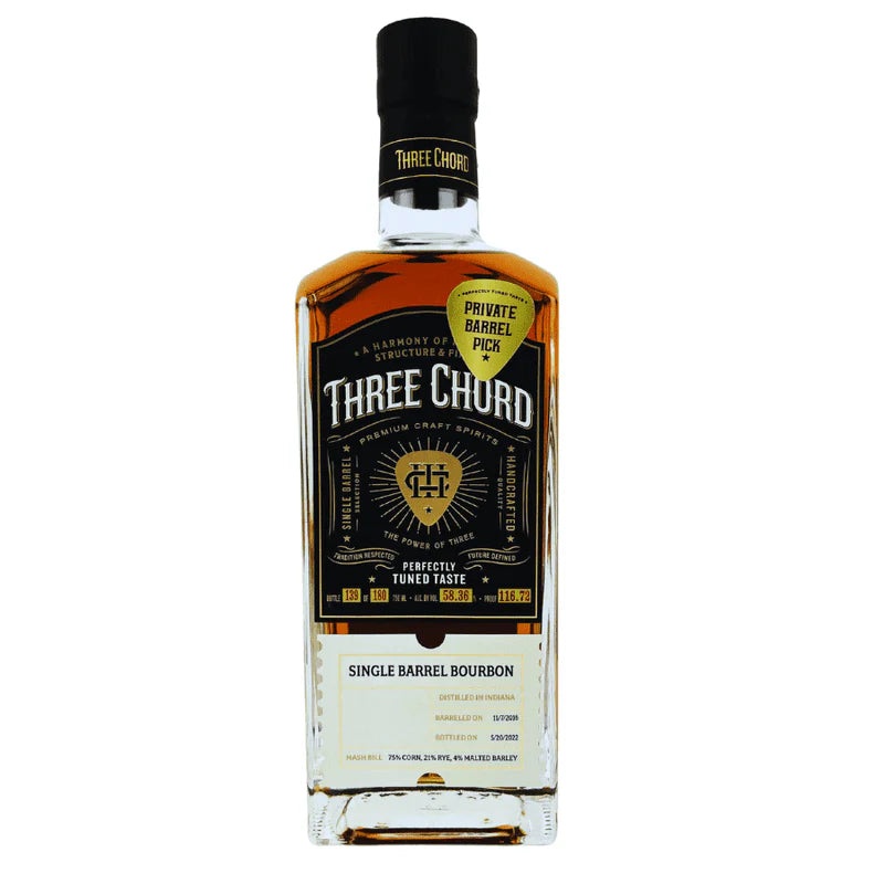 THREE CHORD SINGLE BARREL BOURBON WB1 750ML @ Deerfoot City [1044794] 750 ml