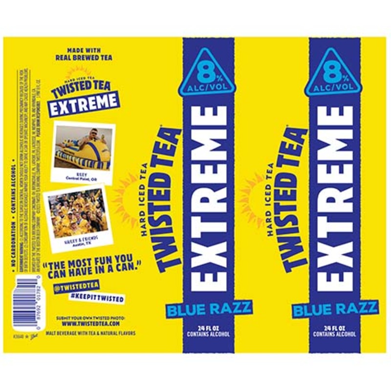Twisted Tea Extreme Blue Razz Hard Iced Tea 24OZ SINGLE CAN