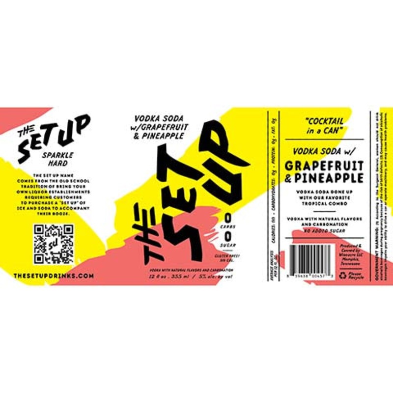 The Set Up Vodka w/ Grapefruit & Pineapple 12OZ SINGLE CAN