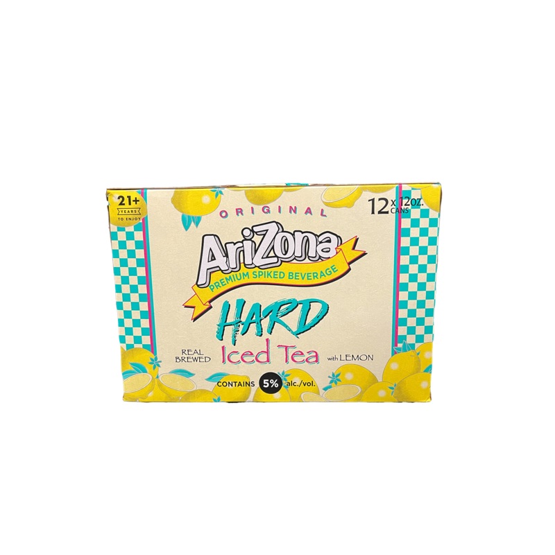 Arizona Hard Iced Tea With Lemon 12 Pack Cans