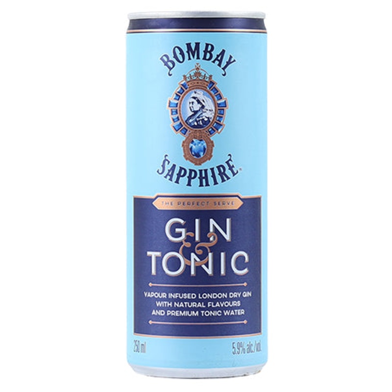 Bombay Sapphire Gin & Tonic 250ML CAN