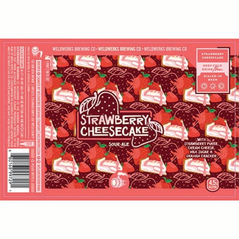 Weldwerks Strawberry Cheesecake Sour 16OZ SINGLE CAN