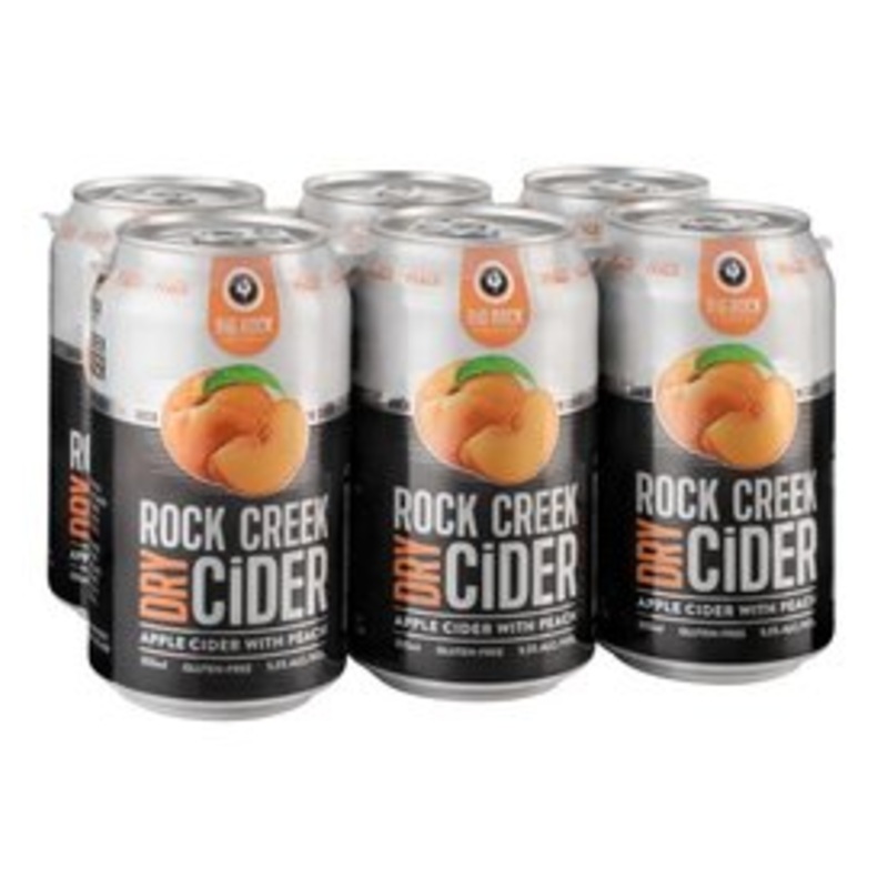 ROCK CREEK CIDER PEACH 6 CANS