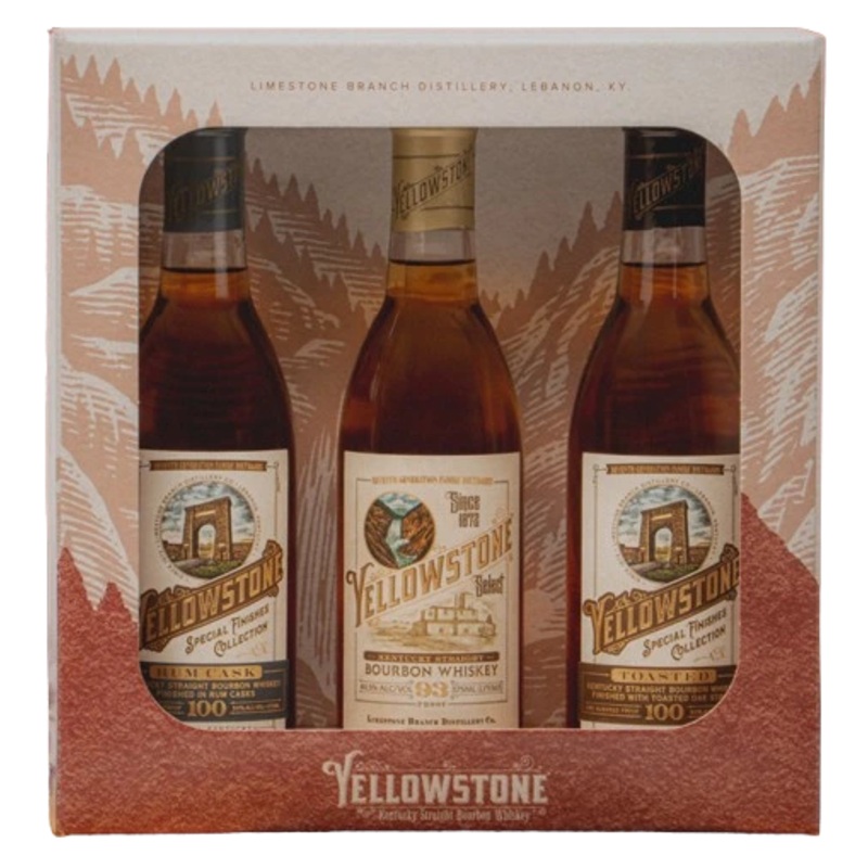 YELLOWSTONE KENTUCKY STRAIGHT BOURBON 375ML 3PK GP @ Emerald Hills [1055235] 1125 ml