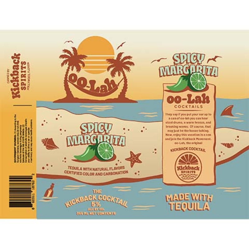 Kickback Ooh-Lah Spicy Margarita 12OZ SINGLE CAN