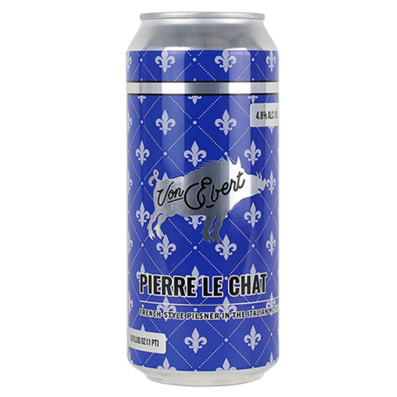 Von Ebert Pierre Le Chat Pilsner 16OZ SINGLE CAN