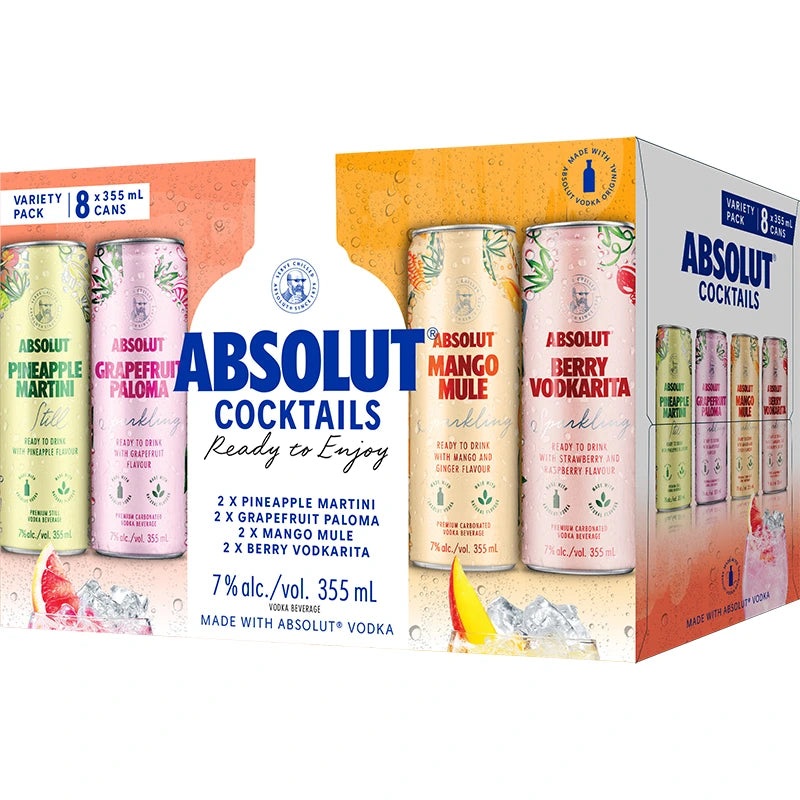 ABSOLUT COCKTAILS MIXER 355ML 8PK CAN @ Kelowna [1045198] 2840 ml