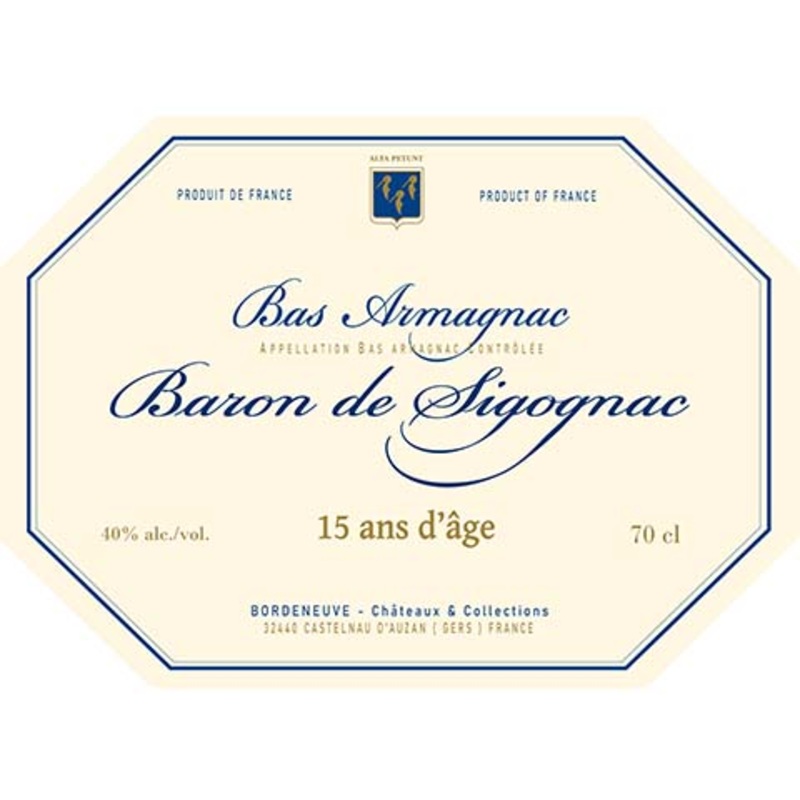 Baron De Sigognac 15 Ans D’Age 700ML BTL