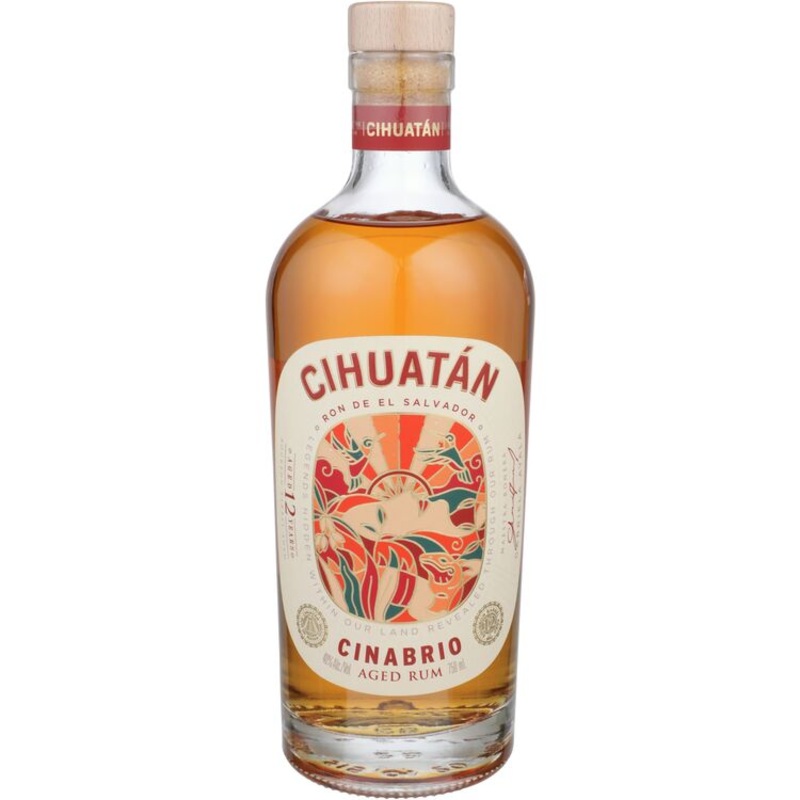 CIHUATAN AGED RUM CINABRIO 12 YR 80 750ML 750ML