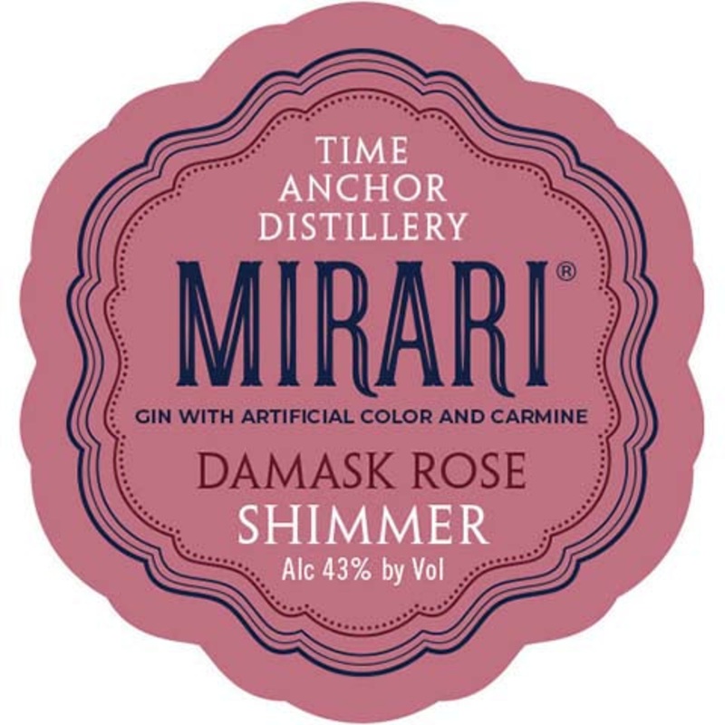 Time Anchor Mirari Damask Rose Shimmer Gin 750ML BTL