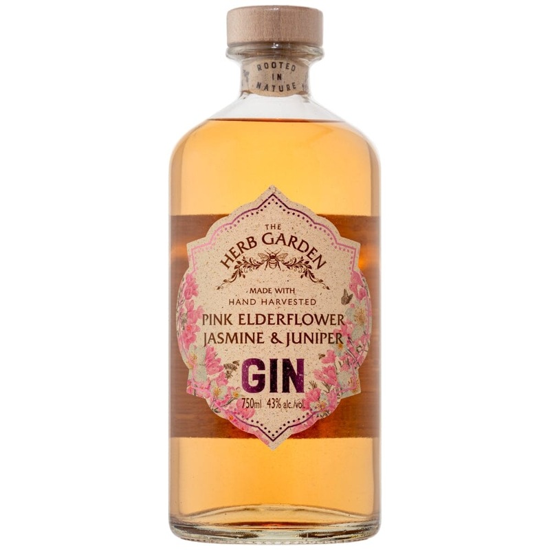 The Herb Garden Pink Elderflower And Jasmine Gin