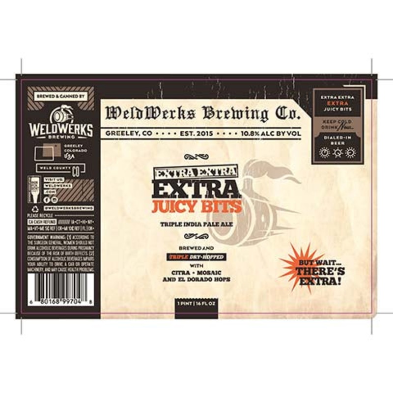 Weldwerks Extra Extra Extra Juicy Bits TIPA 16OZ SINGLE CAN
