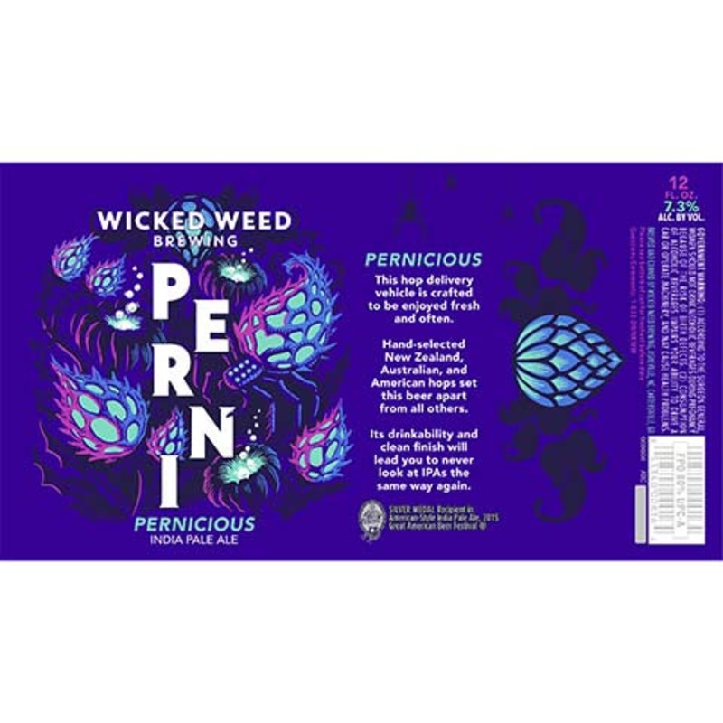 Wicked Weed PERNI Pernicious IPA 12OZ SINGLE CAN