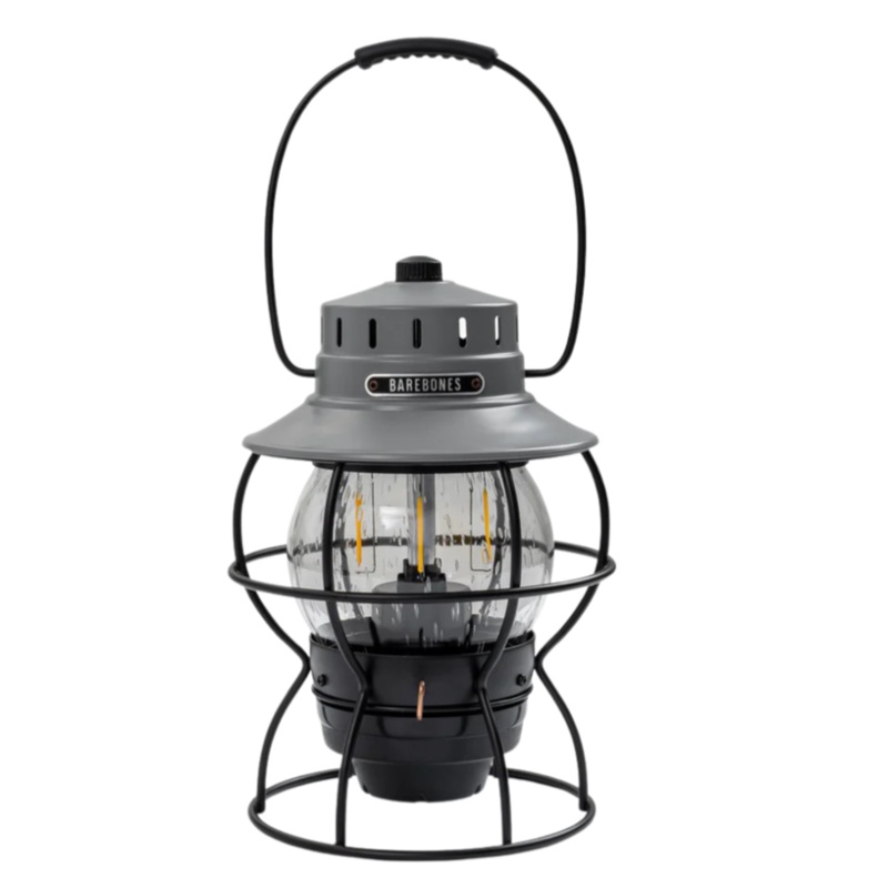 Barebones Railroad Lantern – Slate Grey