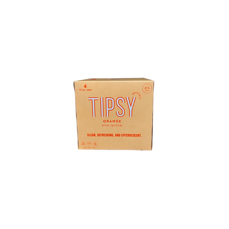 Tipsy Orange Wine Spritzer 4 Pack Cans