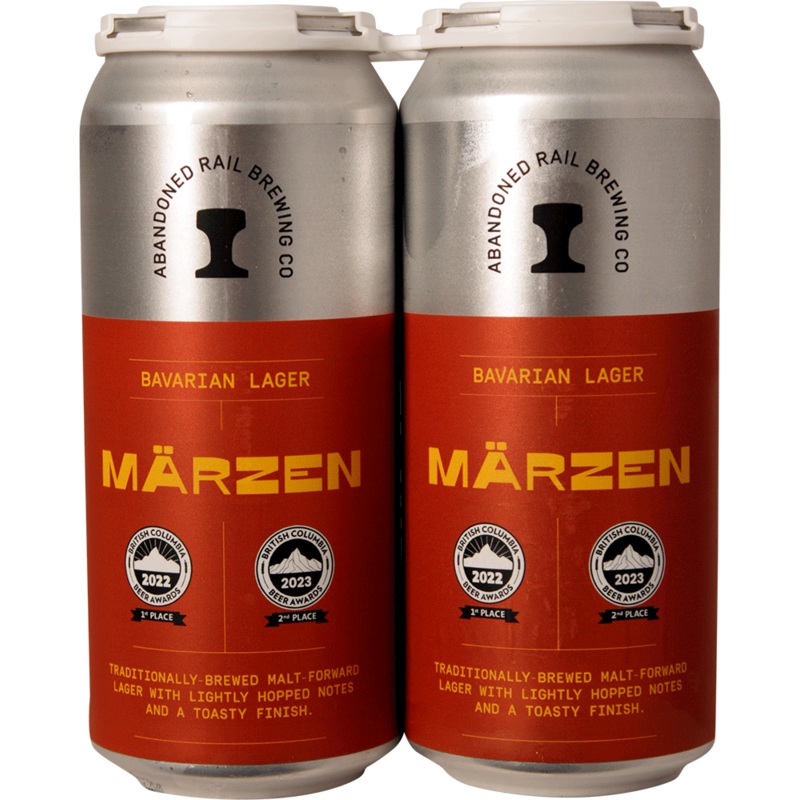 ABANDONED RAIL MARZEN BAVARIAN LAGER 473ML 4PK CAN @ Kelowna [1040977] 1892 ml