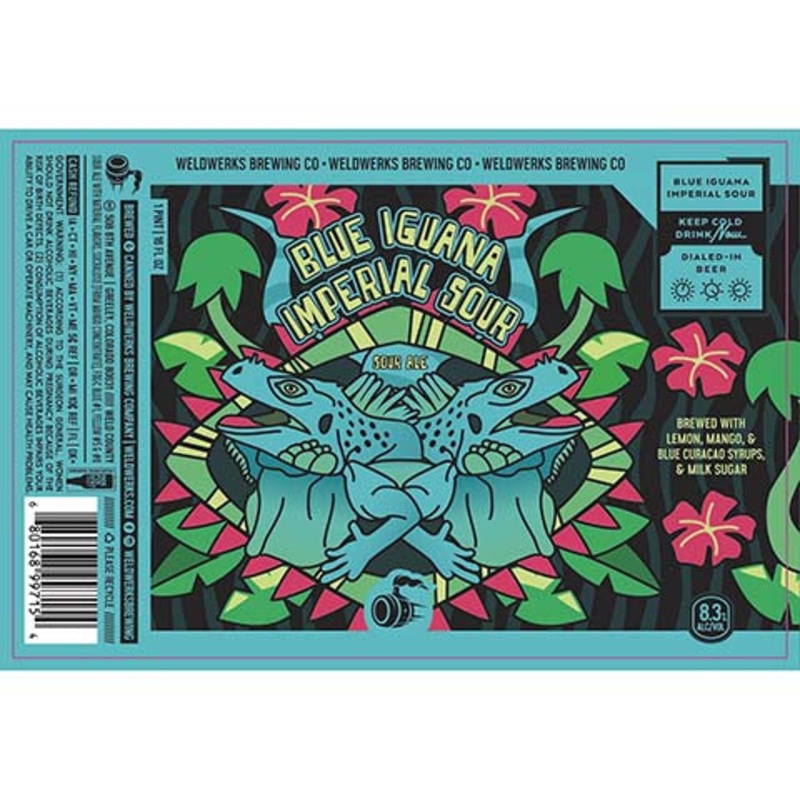 Weldwerks Blueberry Iguana Imperial Sour Ale 16OZ SINGLE CAN