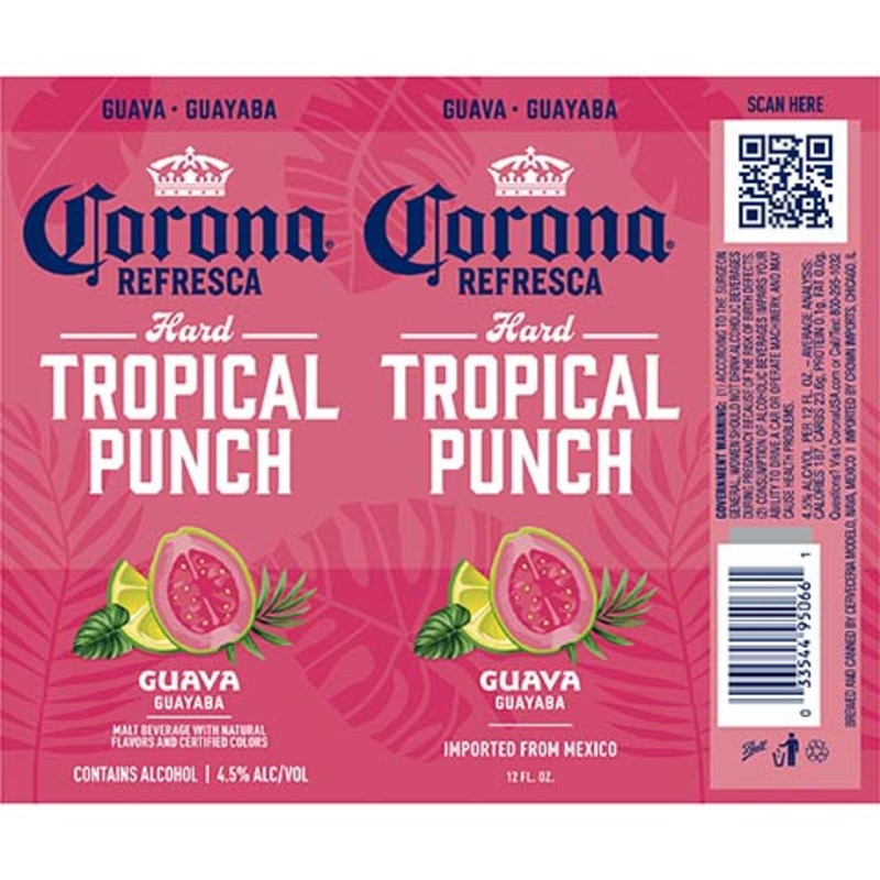 Corona Refresca Hard Tropical Punch (Guava) 12OZ SINGLE CAN