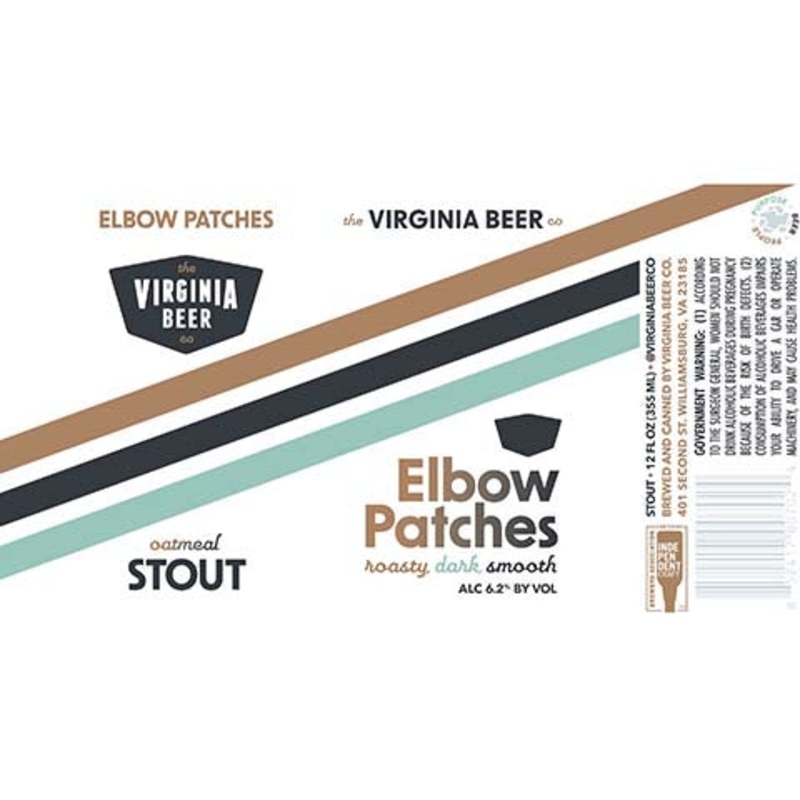 The Virginia Beer Elbow Patches Oatmeal Stout 12OZ SINGLE CAN