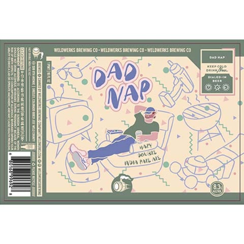 Weldwerks Dad Nap Hazy DIPA 16OZ SINGLE CAN