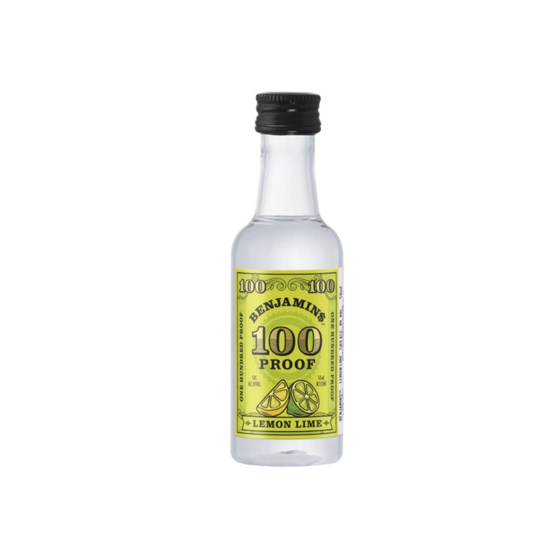 Benjamins Lemon Lime Flavored Vodka 100 PF 10pk 50mL Shots
