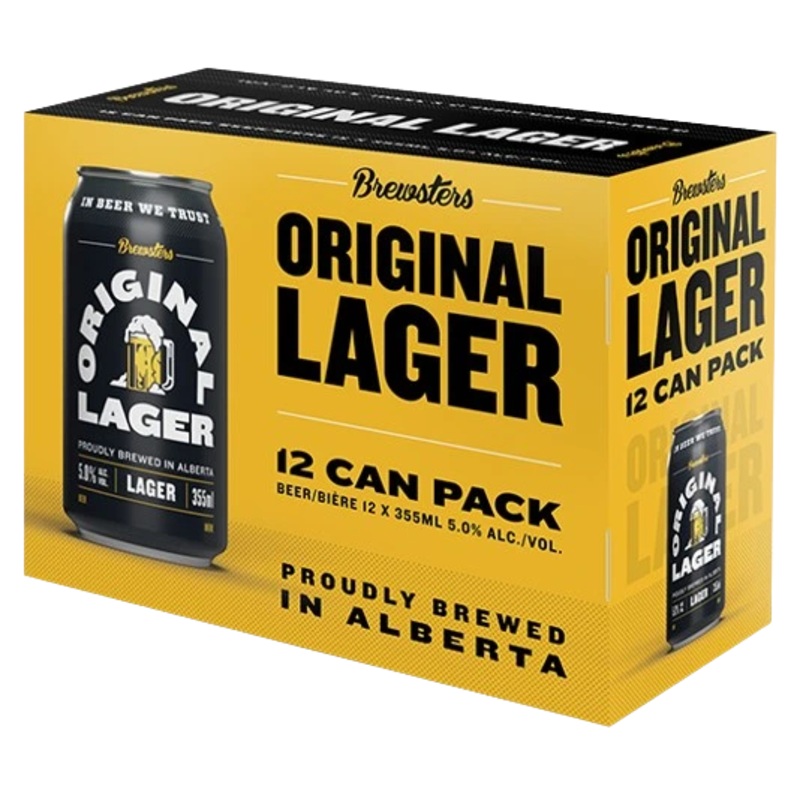 BREWSTERS ORIGINAL LAGER 355ML 12PK CAN @ Lethbridge [1051885] 4260 ml