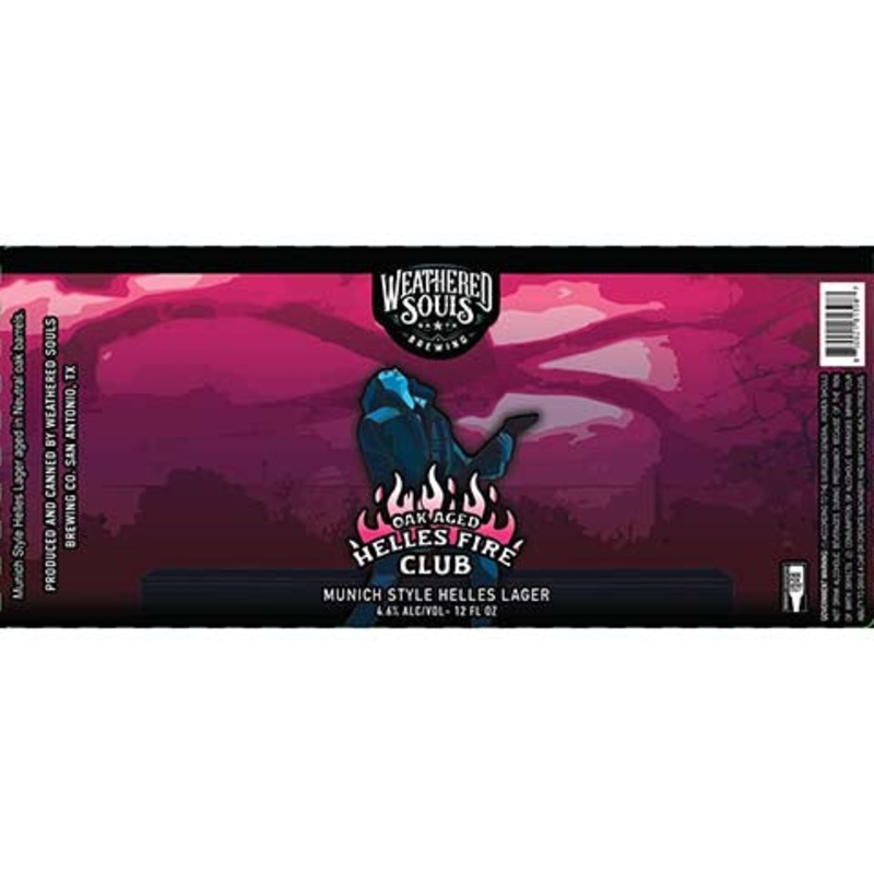 Weathered Souls Oak Aged Helles Fire Club Helles Lager 12OZ SINGLE CAN