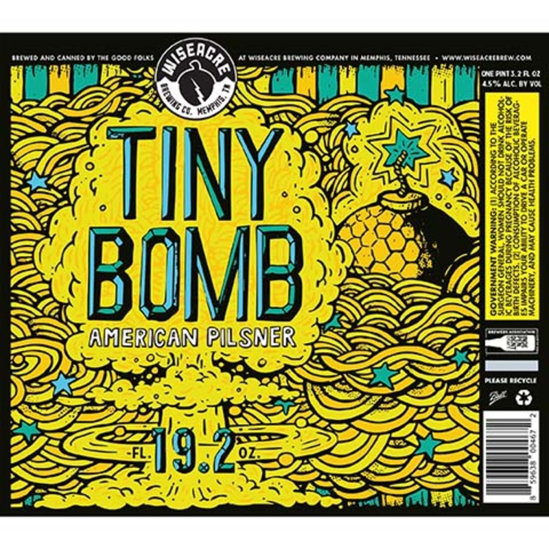 Wiseacre Tiny Bomb American Pilsner 19.2OZ SINGLE CAN
