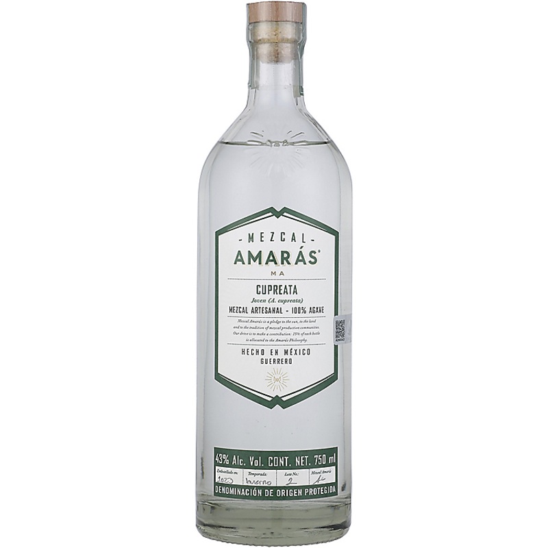 AMARAS MEZCAL A. CUPREATA JOVEN 86 750ML 750ML