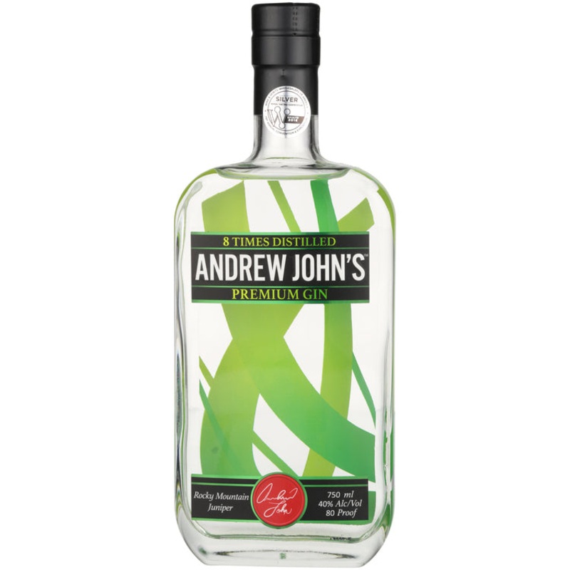 ANDREW JOHN’S PREMIUM GIN 80 750ML 750ML