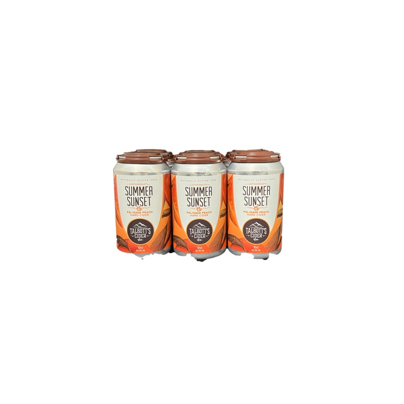 Talbotts Seasonal Cider 6 Pack Cans Summer Sunset