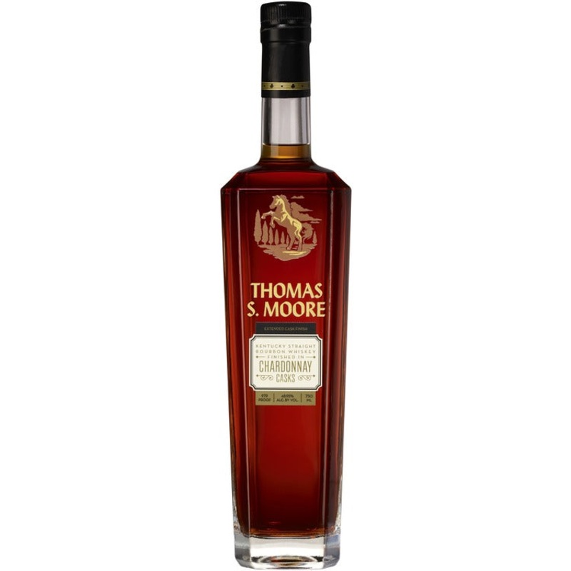 Thomas S. Moore Straight Bourbon Extended Cask Finish Chardonnay Casks 97.9 750ML 750ML