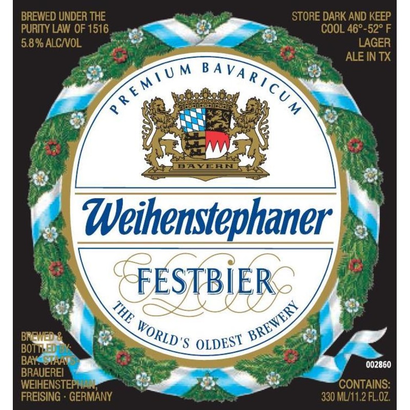 WEIHENSTEPHANER FEST BIER 500 mL (20)