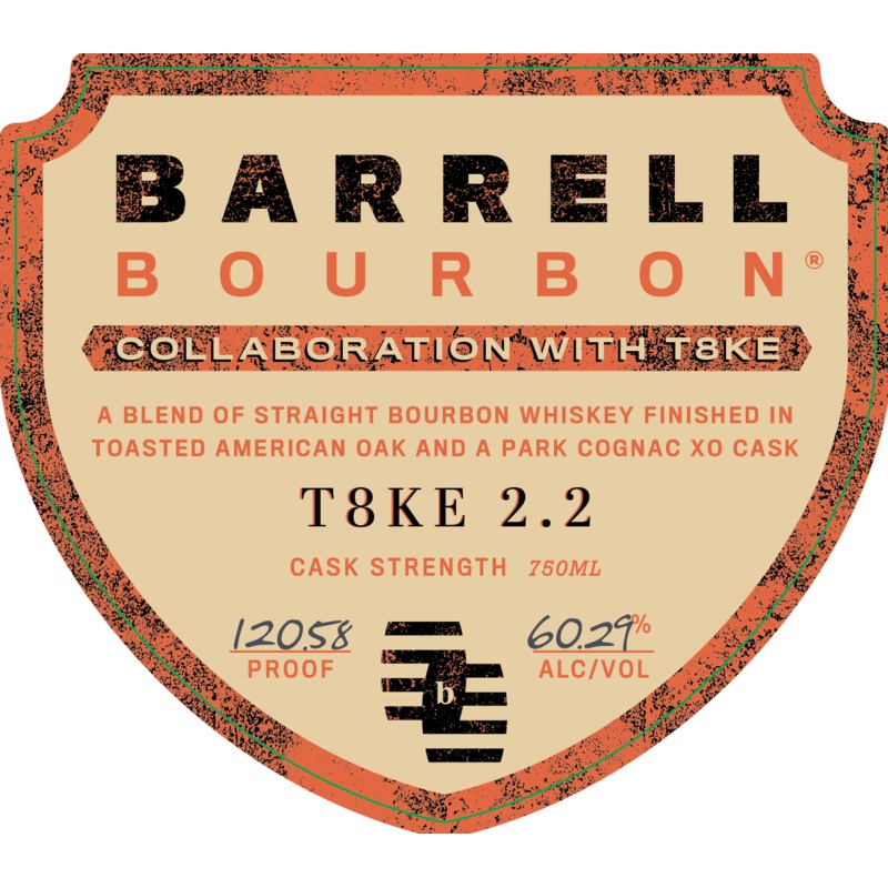 Barrell Bourbon T8KE 2.2 Cognac XO & Toasted Oak Finish 750ml