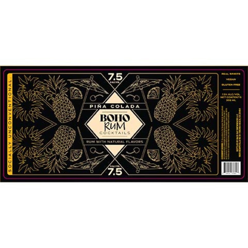 Boho Rum Cocktails Pina Colada 355ML BTL