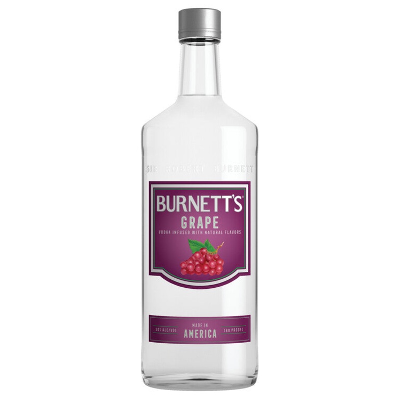 BURNETT’S GRAPE FLAVORED VODKA 60 750ML 750ML