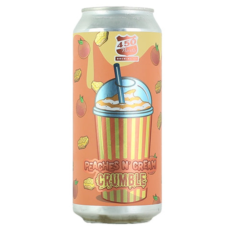450 North Peaches N Cream Crumble Slushy XL Sour Ale 16OZ SINGLE CAN
