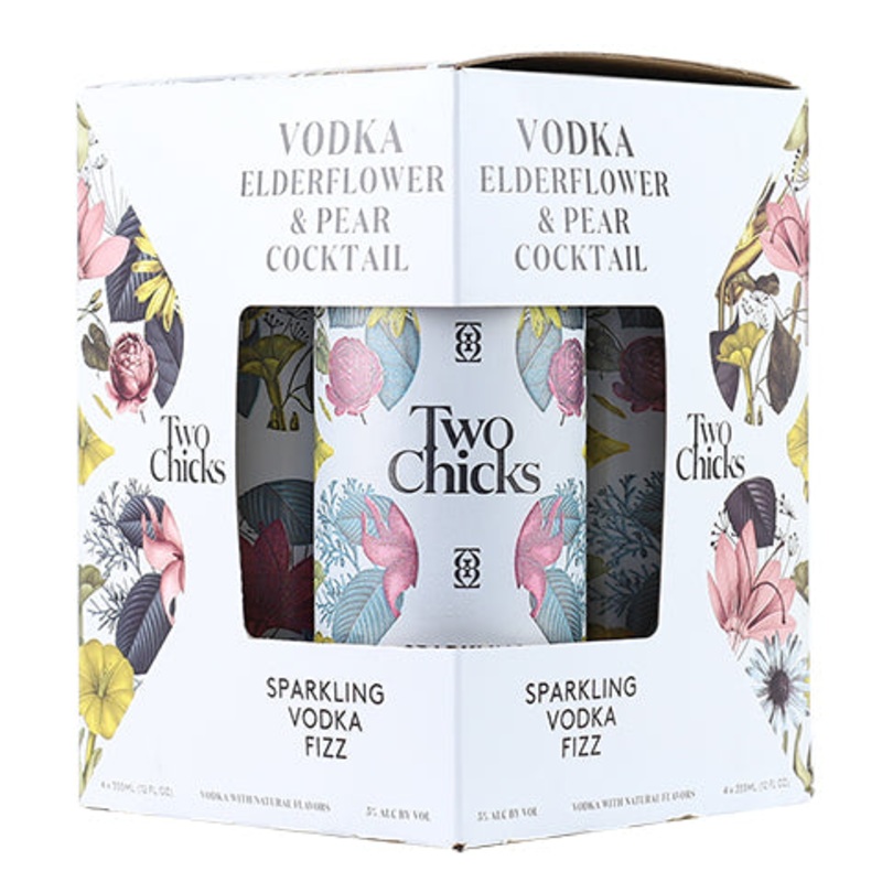 Two Chicks Sparkling Vodka Fizz 4PK 12OZ CAN