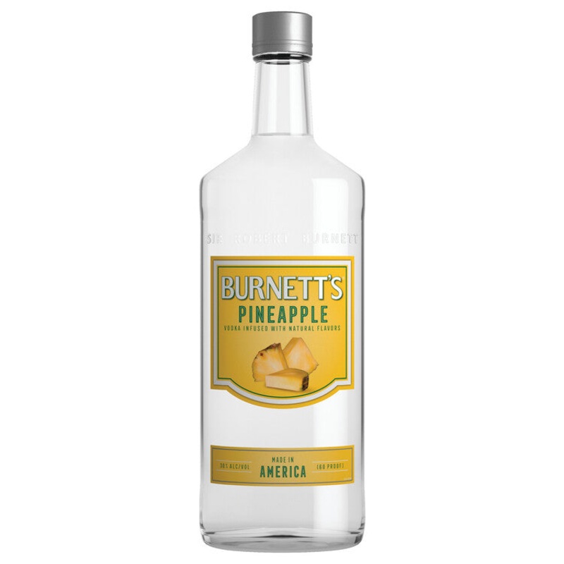 BURNETT’S PINEAPPLE FLAVORED VODKA 60 750ML 750ML