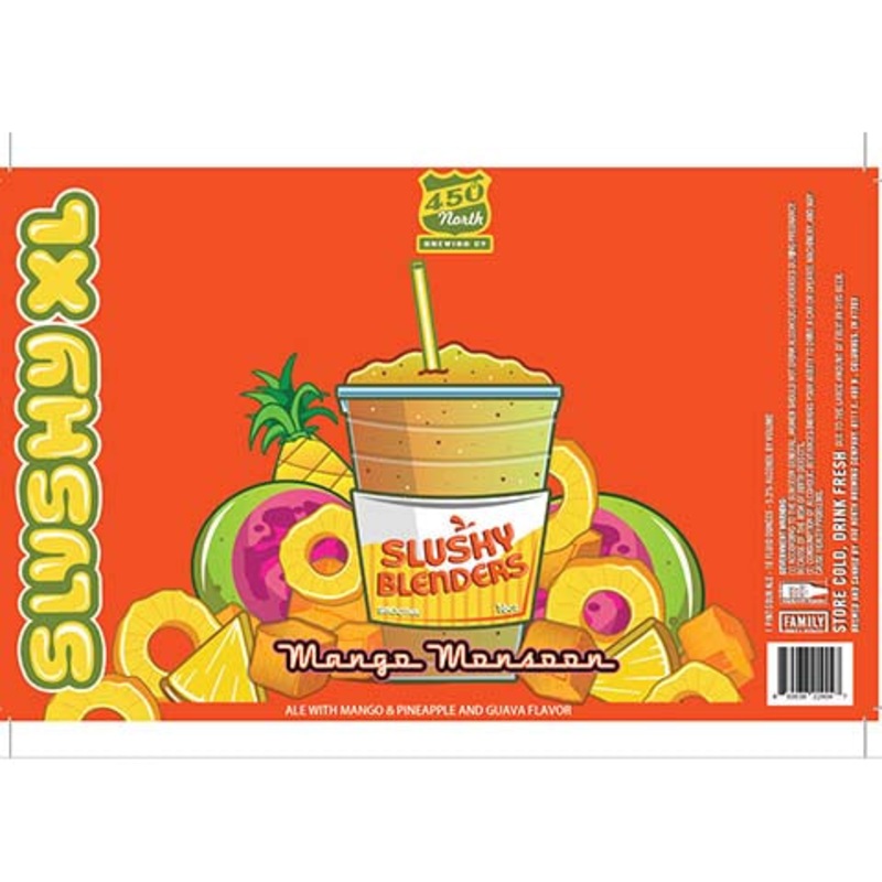450 North Slushy XL Slushy Blenders Mango Monsoon Sour 16OZ SINGLE CAN