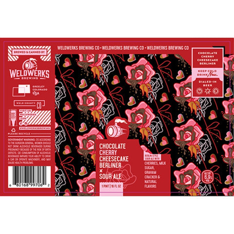 Weldwerks Chocolate Cherry Cheesecake Berliner 16OZ SINGLE CAN