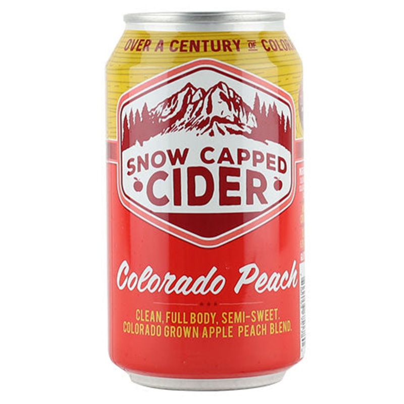 Snow Capped Colorado Peach Cider 12OZ SINGLE CAN