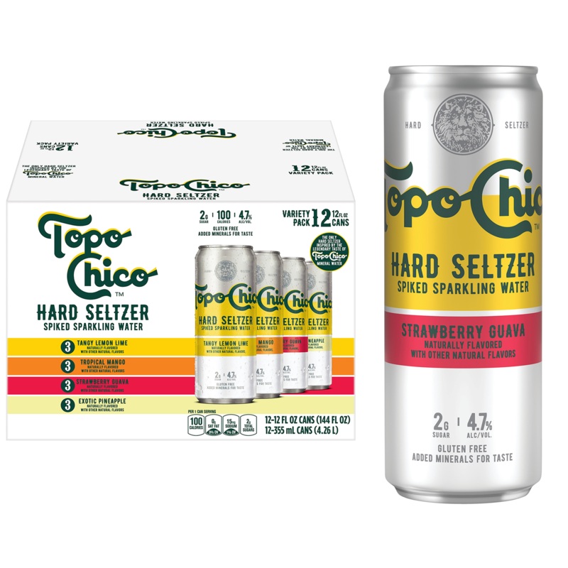 Topo Chico Hard Seltzer 12-pack Cans