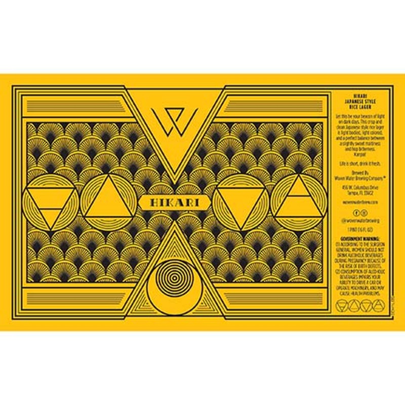 Woven Water Hikari Rice Lager 16OZ SINGLE CAN