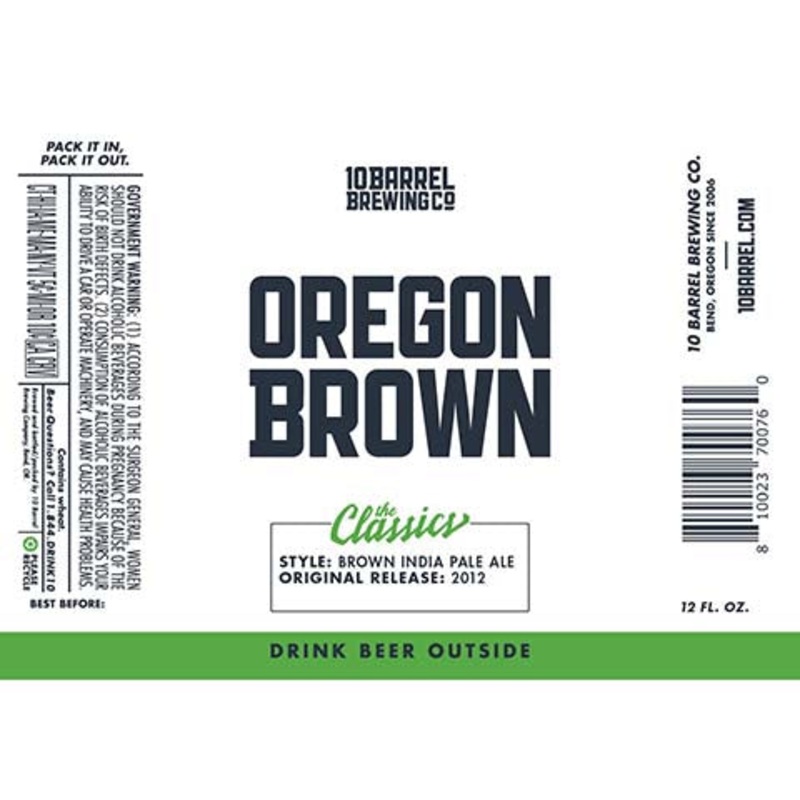 10 Barrel Oregon Brown IPA 12OZ SINGLE CAN